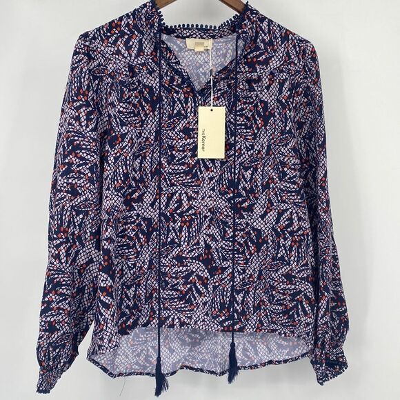The Korner Long Sleeve Blouse Small New With Tags - Picture 1 of 8